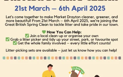 Join the Great British Spring Clean in Market Drayton!