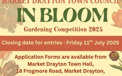 Market Drayton ‘In Bloom’ Gardening Competition 2025 – Enter Now!