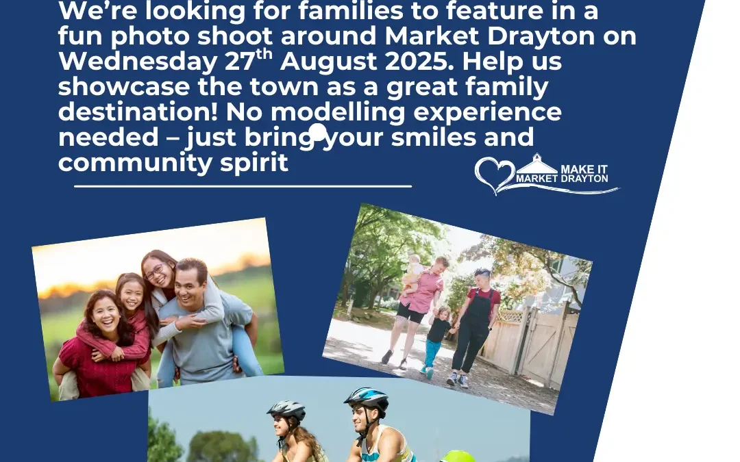 Be the Face of Market Drayton – Cycling Photo Shoot Opportunity
