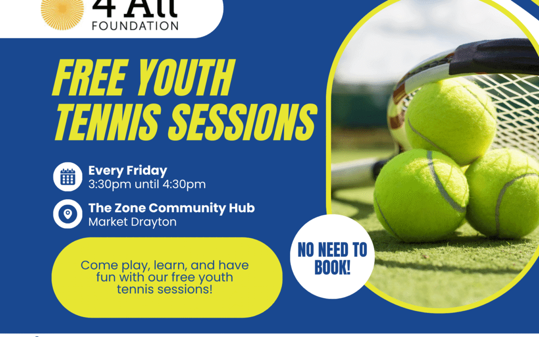 Free Youth Tennis Sessions Market Drayton