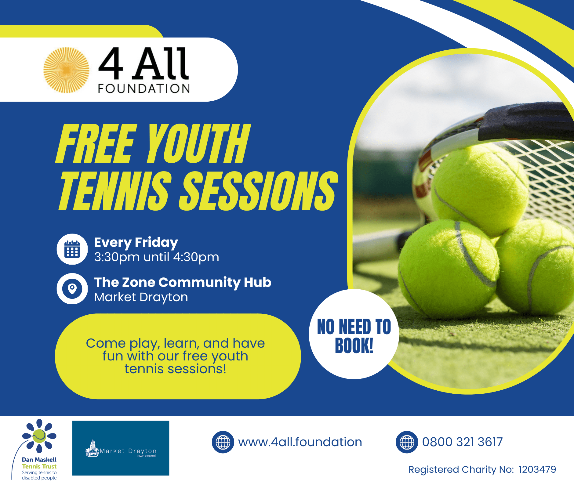 Free Youth Tennis Session at The Zone
