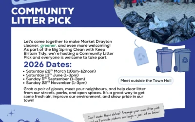 Community Litter Pick in Market Drayton – Join Us This Weekend!