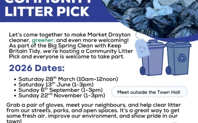 Community Litter Picks Return to Market Drayton – Join the Big Spring Clean and Beyond