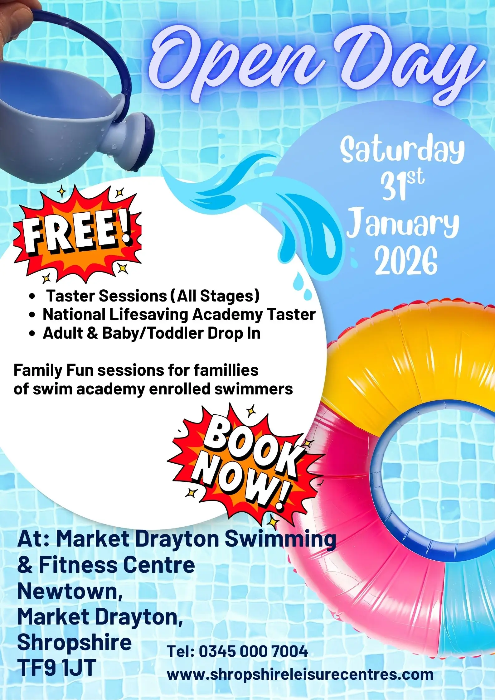 Open Day at Market Drayton Swimming & Fitness Centre