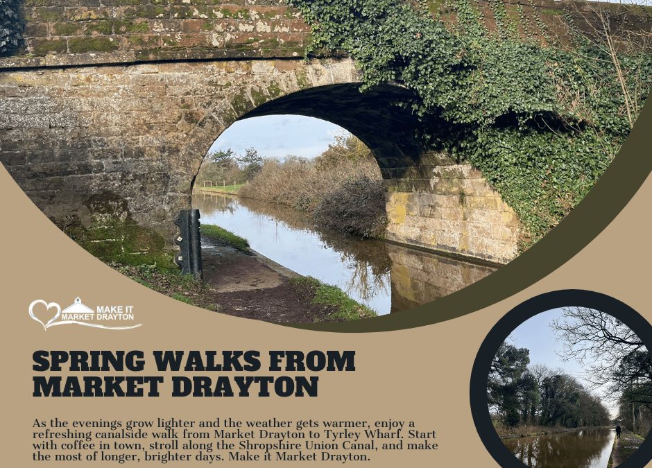 Enjoy a Spring Walk from Market Drayton to Tyrley Wharf