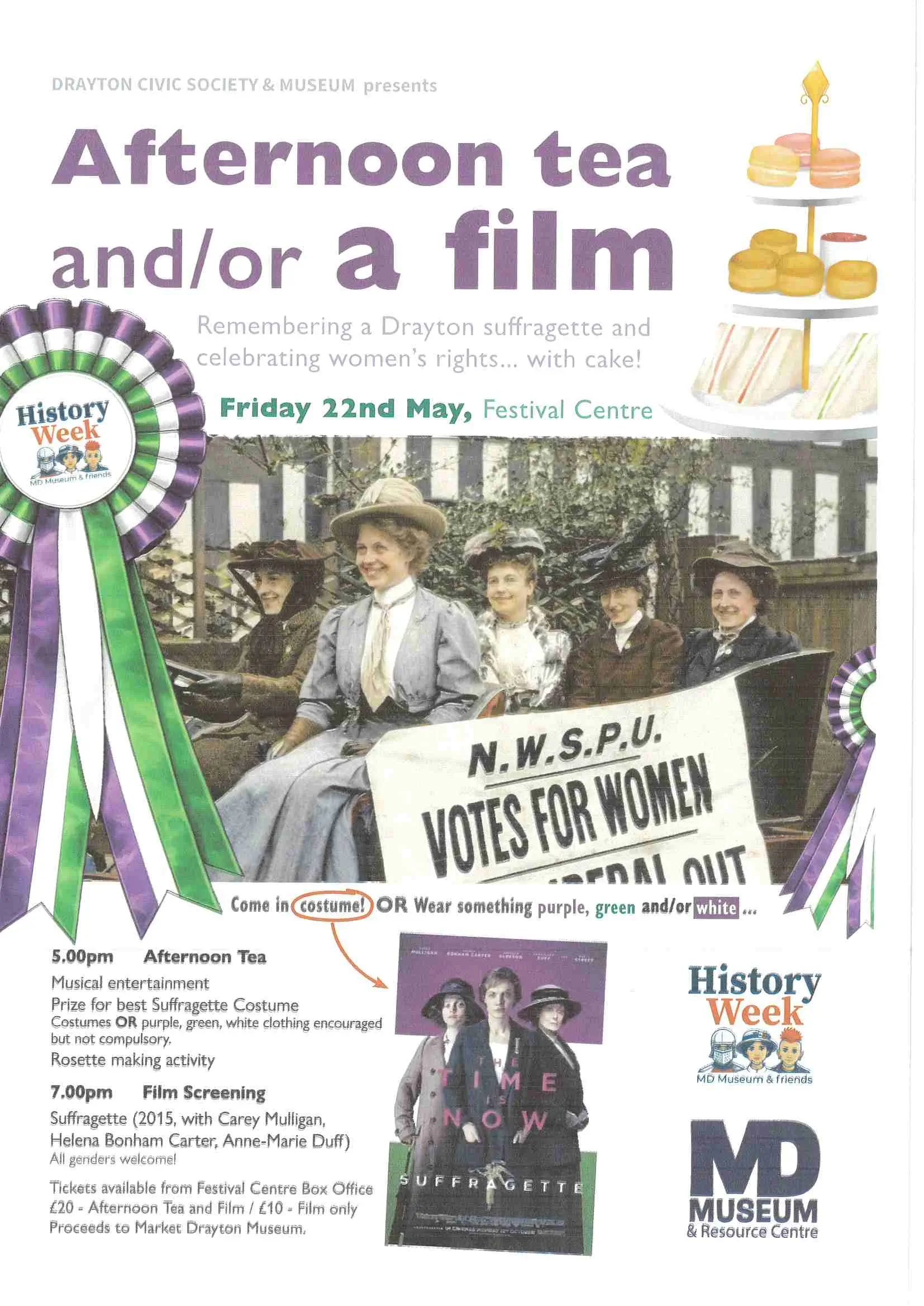 Suffragette Afternoon Tea and Film Screening