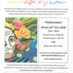 Paint & Pour at Peony & Tonic (Halloween)