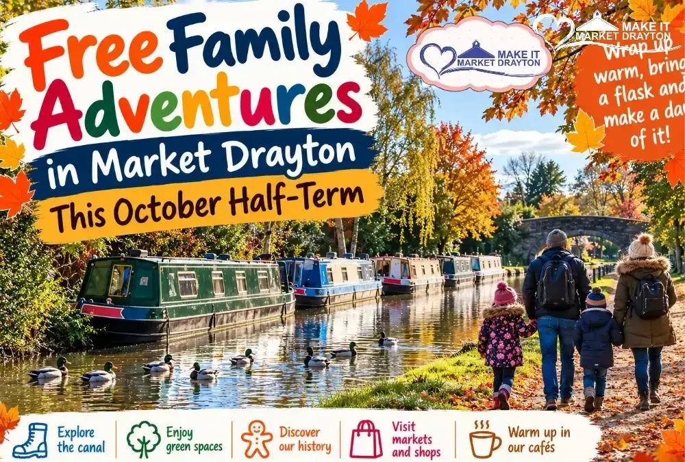 free activities in market drayton this half term